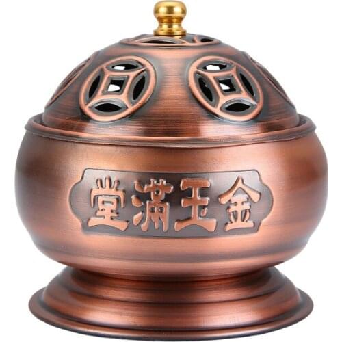 Large Plate Incense Alloy Incense Holder Sandalwood Incense Burner for Buddha Incense Fragrance Office Home Fresh Air Decoration