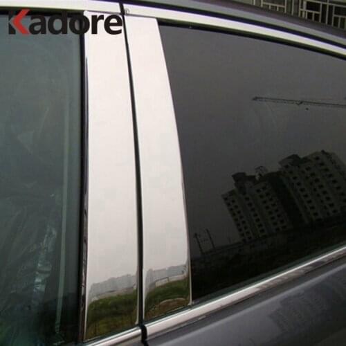 For Honda CRV CR-V 2007 - 2013 2014 2015 Stainless Steel Chrome Car Window Center B+C Pillars Cover Trim Exterior Accessories