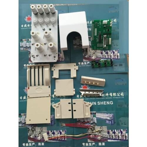 Computerized embroidery machine four needles front rear assembly full set of S-1705 with bottom inspection thread guide box