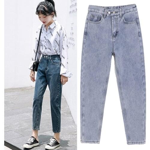 Straight-leg jeans with velvet denim trousers, warm women’s trousers, plus size winter light, blue fleece thickening