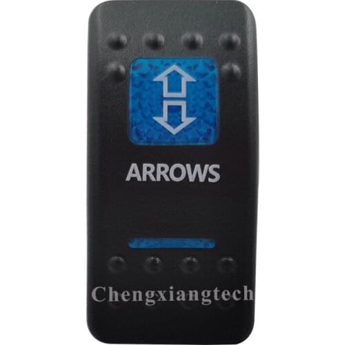 Printed Blue Rocker Switch Cap Arrows Up Down for Carling Arb Car Boat Rocker Switch 12v 24v, Cover Only !!! No Switch Base