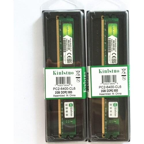 Kinlstuo 2017 4GB(2pcs*2GB) DDR2 800Mhz PC-6400 4GB For Desktop Ram Memory DIMM