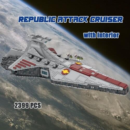 Venator-Class Republic Attack Cruiser The Clone Wars Series Moc Building Blocks 2399pcs Bricks Toys For Gift Model Sets