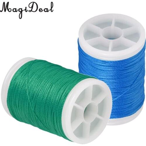 MagiDeal 2 Pieces 110m 0.4mm Archery Bow String Serving Thread Bowstring Protect