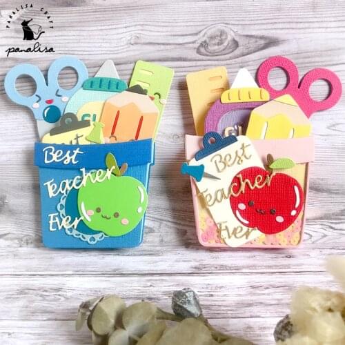 Panalisacraft cute stationery Metal Cutting Dies Stencils for DIY Scrapbooking/photo album Decorative Embossing DIY Paper Cards