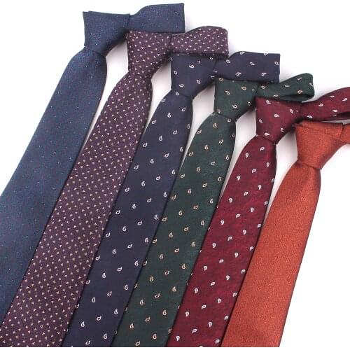 Fashion Tie For Men Women Classic Skinny Neck Tie For Wedding Casual Mens Neckties Suits Slim Neck Ties Jacquard Cravat