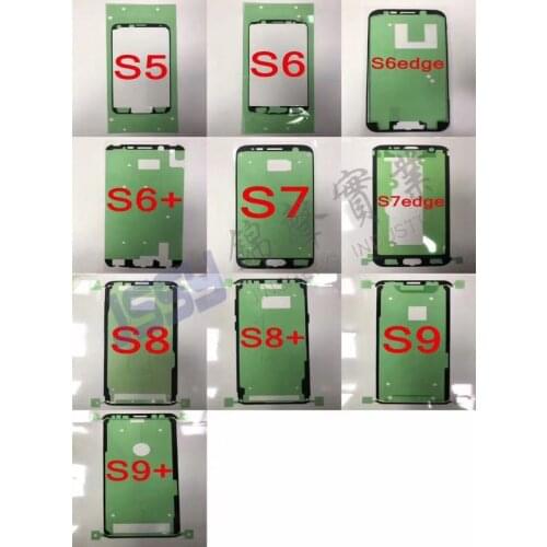 10 PIECE Original Glue Adhesive For Samsung S3 i9300 S4 i9500 S5 G920 S6 S7 Edge S8 Plus Front LCD Display Frame Bezel Sticker