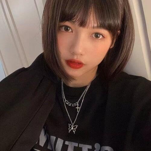 New 2021 Butterfly Cross Necklace for Women Anti Silver Color Fashion Women Statement Collar Jewelry Gift For Friend Wholesale