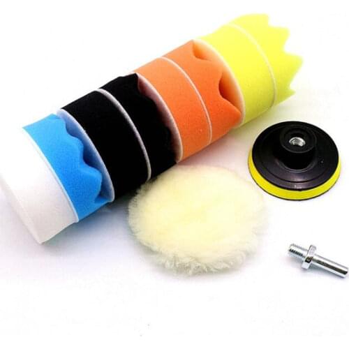 Polishing Buffing Pad Kit For Auto Car Polishing Wheel Kit Buffer With Drill Adapter Car Removes Scratches