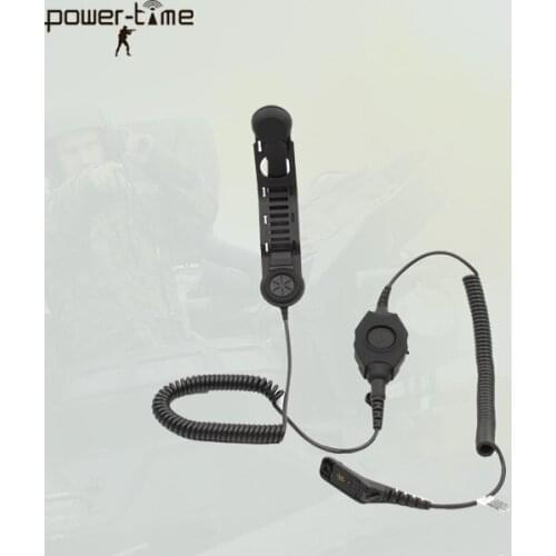 Fireproof and ATX firefighter equipment communication headset for walkie talkie