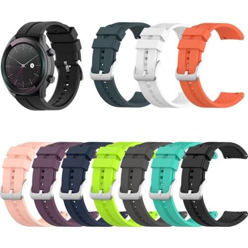 22mm Soft Silicone Watchband Wrist Strap for Huawei Watch GT 2 46mm /GT /Honor Magic Replacement Watch Band