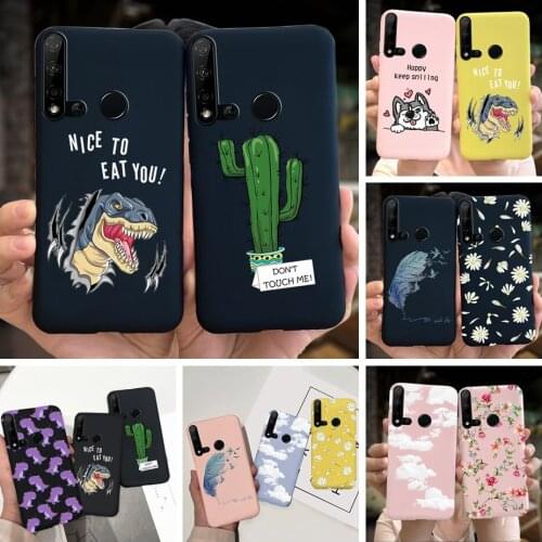 Silicone Phone Case For Huawei Nova 5i 5T Pro 3i Case Dinosaur Printed Back Protective Covers For Huawei Nova5i 5 T 5i Pro Cases