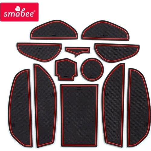Smabee Anti-Slip Gate Slot Mat for Lexus ES 2018 2019 2020 ES200 ES250 ES300h ES350 Interior Accessories Cup Non-slip mats
