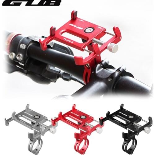 GUB PLUS 6 360 Degree Rotating Bicycle Phone Holder For 3.5-6.2inch Smartphone GPS Bike Phone Stand Bike Handlebar Belts Support