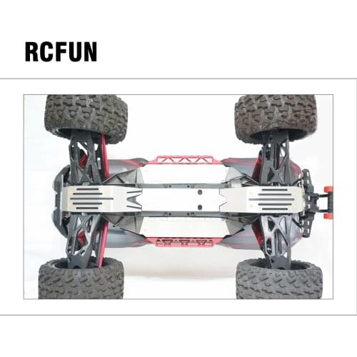 1:5 X-MAXX XMAXX Metal Chassis Armor Suit Upgrade stainless steel skid plate kit chassis armor protection plate for RC car