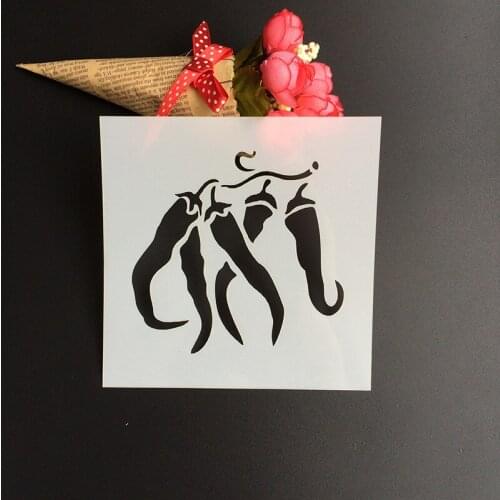 1 Sheet Layering vegetables Stencils for DIY Scrapbooking/photo album Decorative Embossing DIY Paper Cards Crafts