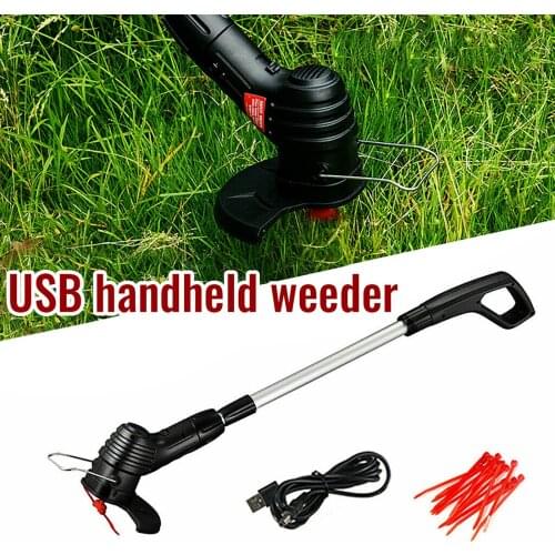 1PC Portable USB Wireless Rechargeable Hand-Held Weed Removal Convenient Gardening Tool Lawn Mower outdoor Garden Supplies