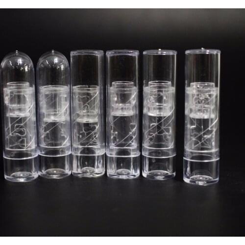 10pcs 1.5g mini lipstick tubes / cylindrical PS plastic lipstick tube packaging materials / DIY lip balm tube of mold filling