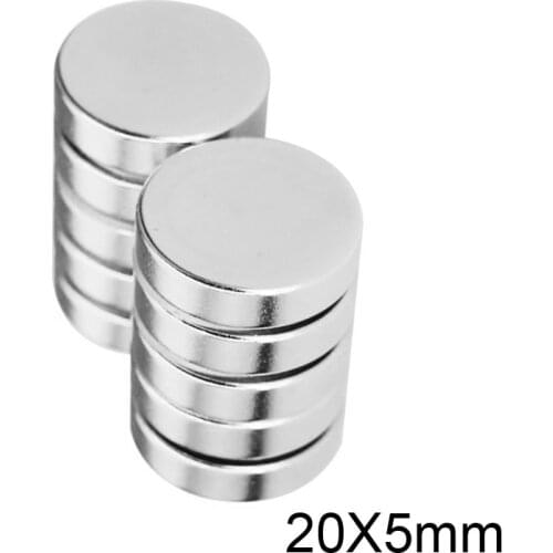 2~40pcs 20x5 mm Powerful Magnetic Rare Earth Neodymium Magnets 20mmx5mm Strong Disc Magnet 20x5mm Neodymium Magnet 20*5 mm