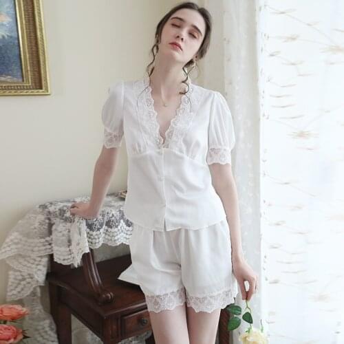 2021 Summer Pajamas Sets Women Pajama Set Women Lounge pants Home wear Casual 2 Pieces Sleepwear Suit Sexy Nightwear H828