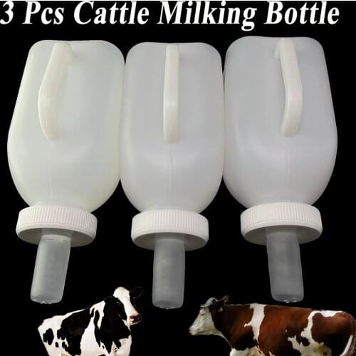 3PCS Bovid Ranch Pasture Vertical Cow Cattle Calf Milking Bucket Feeder Nursing Bottle Tank Feed Veterinary Livestock Supplies