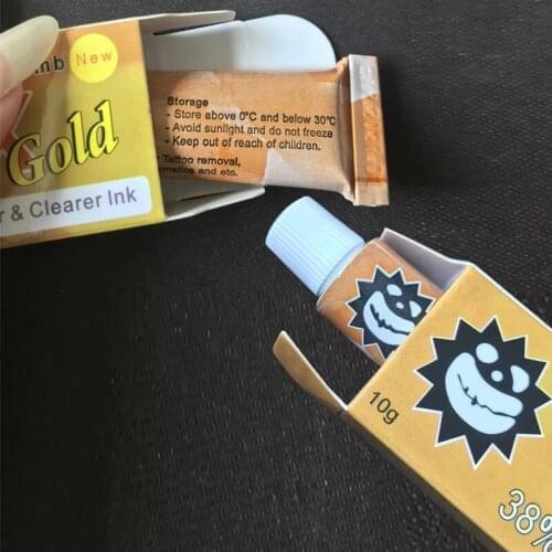 39% 40% Tattoo Cream 38% Gold Before tattoo Permanent makeup Body Eyebrow Eyeliner Lips 10G Tattoo Painless Cream Supplies