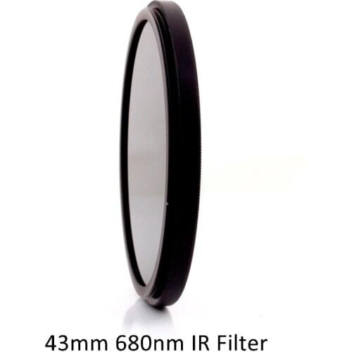 43mm R68 680nm Infrared IR Optical Grade Glass Filter for Camera Lens