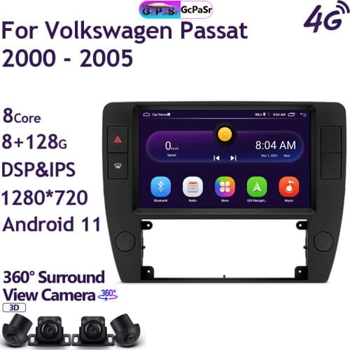 Car Multimedia Player Radio Video For Volkswagen Passat B5 2000 - 2005 Android 11 Navigation GPS Touchscreen Autoradio Audio