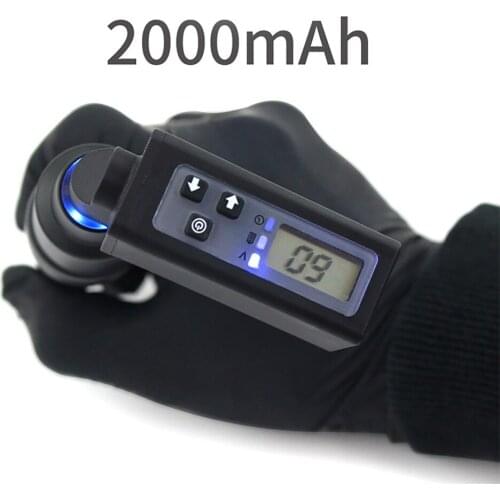 Professional Mini Wireless Tattoo Power Supply RCA/DC Connector LCD Screen Tattoo Battery Pack for Rotary Pen Machine Supplies