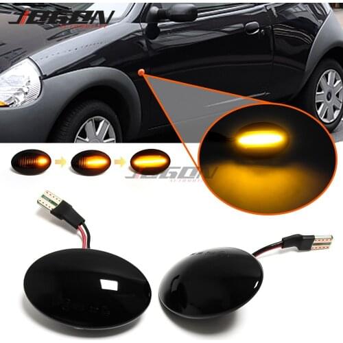 For Ford Fiesta MK3 MK4 KA Mondeo Transit Tourneo LED Side Fender Dynamic Turn Signal Light Marker Lamp