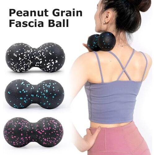EPP Lacrosse Myofascia Ball Peanut Massage Ball Fitness Body Yoga Ball Massage Yoga Exercise Relieve Pain Outdoor Home Fitness