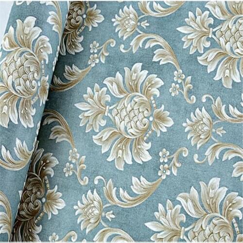 Wellyu European wallpaper living room non-woven wallpaper 3d relief full wall paper TV background wallpaper