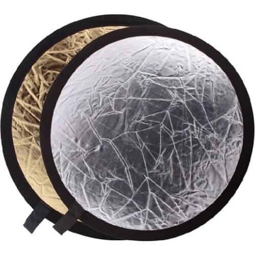 Godox 60cm/23" 2 in 1 Collapsible Gold & Silver Light Round Photography Studio light Reflector Disc