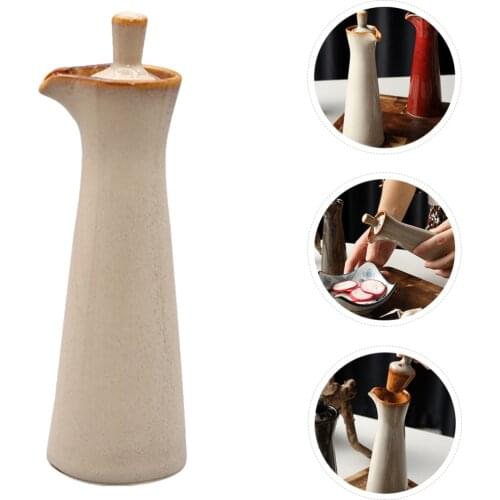Delicate Ceramic Oil Tank Kitchen Pot Soy Sauce Vinegar Seasoning Bottles