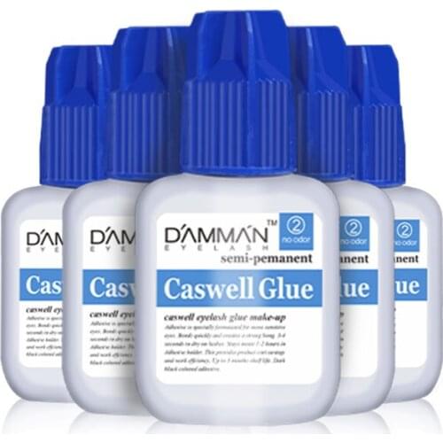Damman False Eye Lash Extension Glue 1-2 Second Fast Drying Strong Adhesive Retention 7-8 Weeks Low Smell Mink Eyelash Gel