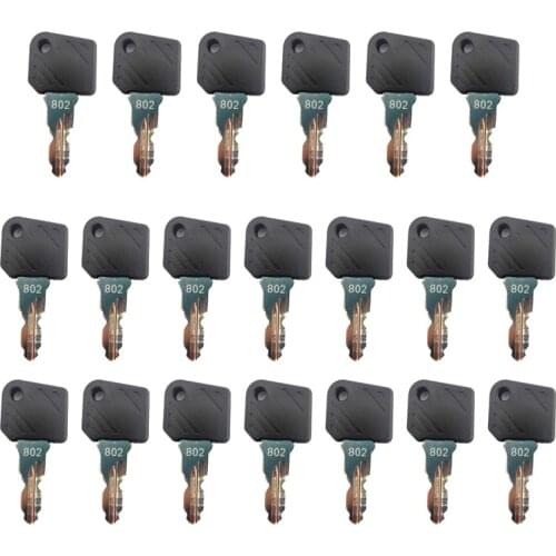 20pc Ignition Key 802 - Forklift Ant - Linde - E16 - L12 Key