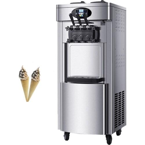Commercial Soft Ice Cream Machine With English Operating System Ice Cream Makers No Cleaning In 7 Days Ice Cream Machine