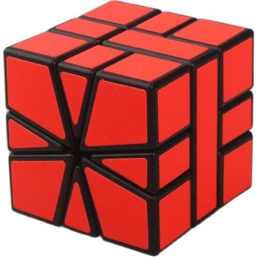 Square One SQ1 Puzzle Cube 3x3x3 Fluorescent Red Strange Shape Puzzle Cube Toy Gift For Children