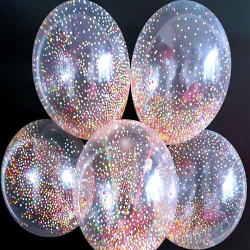 10pcs 12" Mixed Color Thermocol Ball Confetti Filled Latex Balloons Birthday Wed