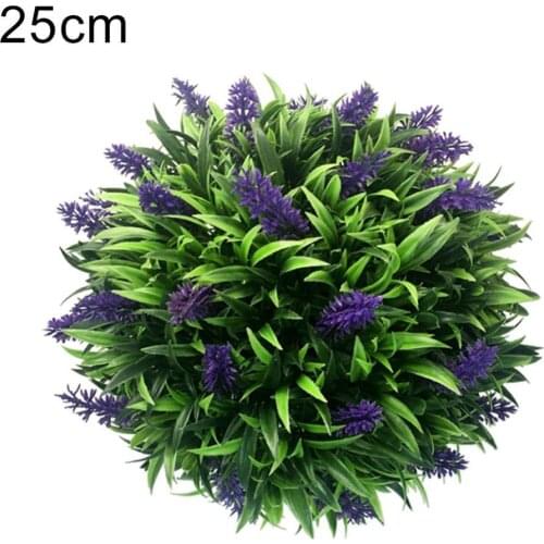 50% Hot Sale 20/25cm Artificial Plastic Lavender Flower Ball Garden Wedding Ceremony Decor