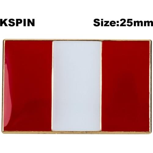 Peru Badge Symbol Pin Metal Badges Decorative Brooch Pins for Clothes Brooch Jewelry XY0593-6