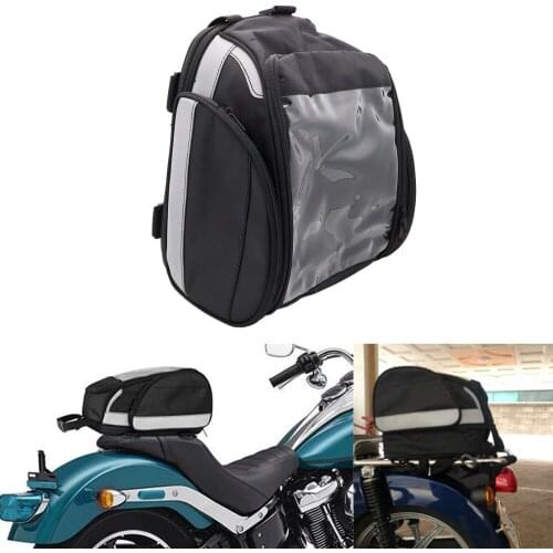 Motorcycle Waterproof Backpack Rear Tail Helmet Bag Pack Trunks Moto Suitcases Luggage Storage Travel Bag Back Seat Bags Scooter