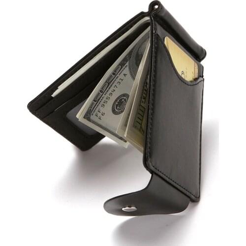 Men PU Leather Wallet Card Holder Male Fashion Purse Small Hasp Money Bag Mini Vintage Slim Wallets Clutch Bags carteira
