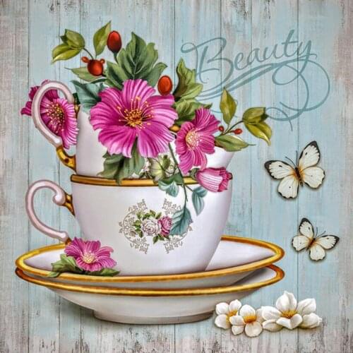 Flower Butterfly DIY Embroidery Cross Stitch 11CT Kits Craft Needlework Set Printed Canvas Cotton Thread Home Decoration New