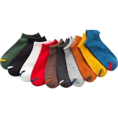 35-42 Size Socks Women Cotton Breathable Short Summer Ankle Socks Calcetines De Hombre Socken Herren Designer Socks 10 Pairs