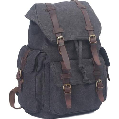 New casual canvas backpack travel outdoor backpack student bag computer bag