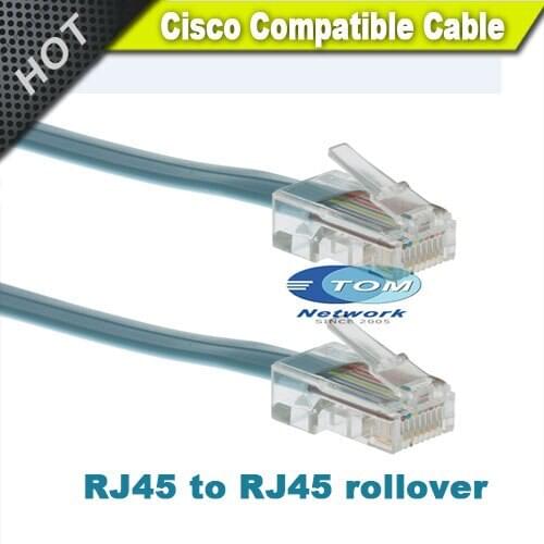 NEW RJ45-RJ45 rollover cable RJ45 male to RJ45 Male cable 6feet for cisco 2511RJ cisco 2509RJ router