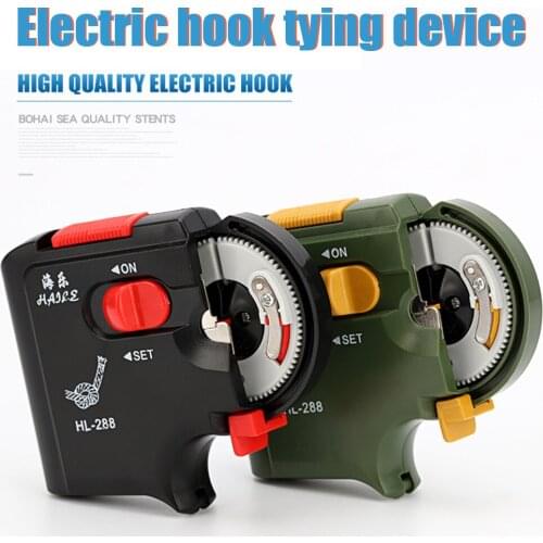 Portable Automatic Electric Fishing Hook Tie Machine New Design Tie Fast Fishing Hooks Line Tying Device Knot Fishing Accessory