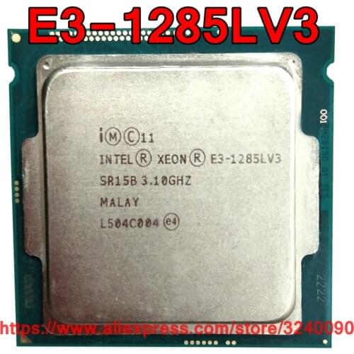 Original Intel CPU Xeon E3-1285LV3 Processor 3.10GHz 8M 65W Quad-Core E3 1285LV3 LGA1150 free shipping E3 1285L V3 E3-1285L V3