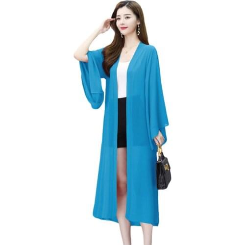 Thin Sun Protection Clothing Womens Jacket 2021 Anti-Ultraviolet Windbreaker Coat Plus Size Summer Cardigan Female Chiffon top